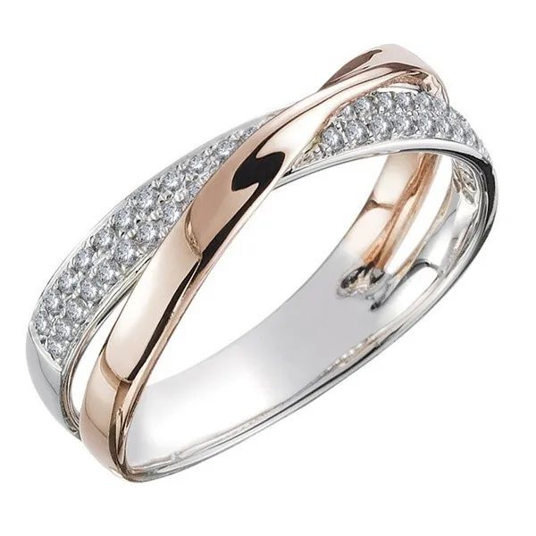 Creative Cross Rhinestone Decoration Alloy Geometric Women's Ring