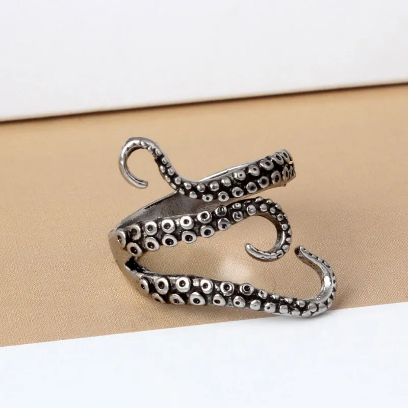 Vintage Punk Octopus Design Alloy Unisex Ring