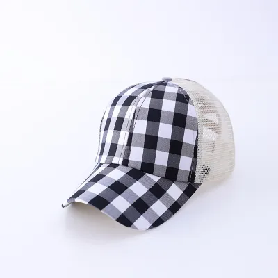 Women Retro Multicolor Leopard Printed Mesh Breathable Cap