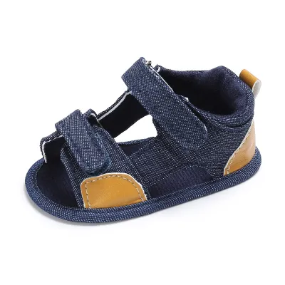 Baby Boys Basic Soft Bottom Canvas Velcro Sandals Casual Low Top