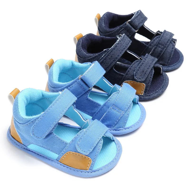 Baby Boys Basic Soft Bottom Canvas Velcro Sandals Casual Low Top