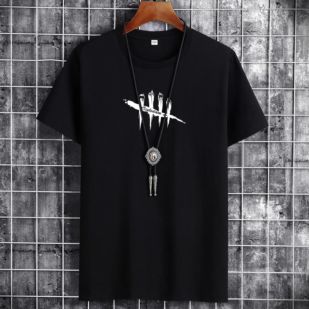 Men Plus Size Casual Short Sleeve Round Neck Geometric Printed T-shirt
