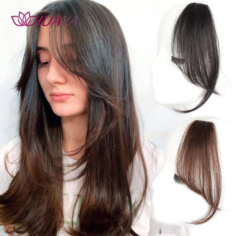 Wholesale Long Bangs Two Side Fringe Black Brown Natural Hair