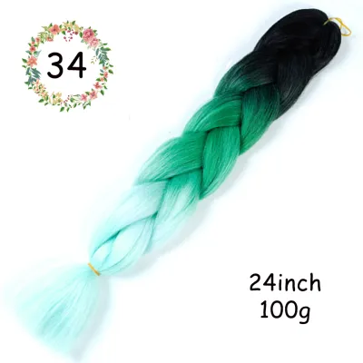 24 Inch Jumbo Braids Synthetic Hair Extensions Beauty Wigs