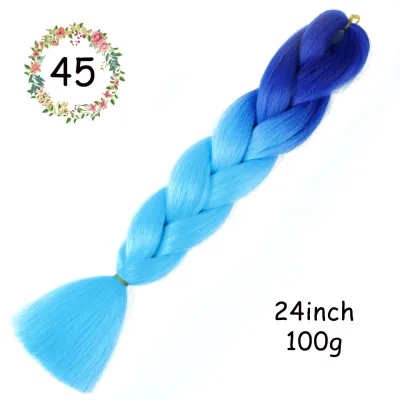 24 Inch Jumbo Braids Synthetic Hair Extensions Beauty Wigs