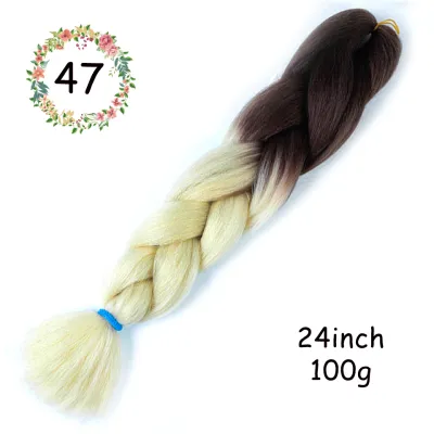 24 Inch Jumbo Braids Synthetic Hair Extensions Beauty Wigs