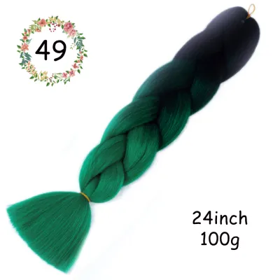 24 Inch Jumbo Braids Synthetic Hair Extensions Beauty Wigs