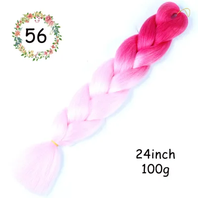 24 Inch Jumbo Braids Synthetic Hair Extensions Beauty Wigs