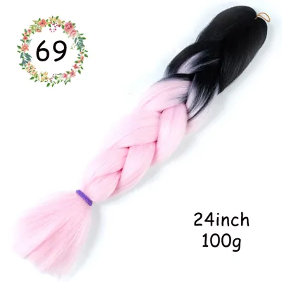 24 Inch Jumbo Braids Synthetic Hair Extensions Beauty Wigs
