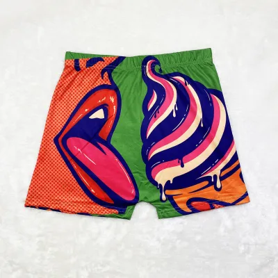 Women Edgy Graphic Letter Printed Yoga Shorts