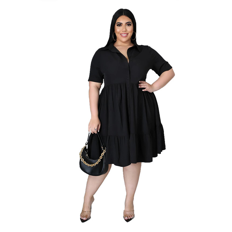 Wholesale Plus Size Women Summer Casual Solid Color Short