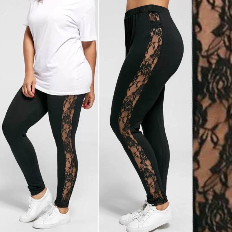 Wholesale Women Plus Size Sexy Mesh Lace Patchwork Solid