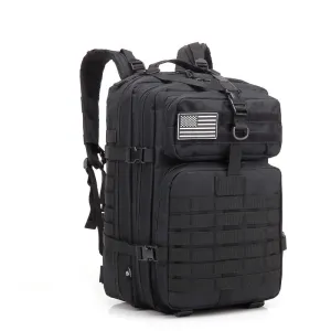Men Outdoor Commuter Camouflage Pattern Buckle Zipper Design Large Capacity Oxford Backpack