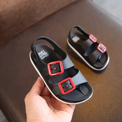 Kids Basic Color Blocking Non-slip Casual Sandals