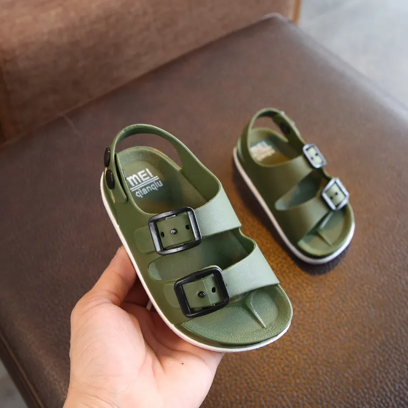 Kids Basic Color Blocking Non-slip Casual Sandals