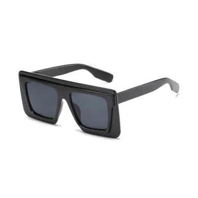 Women Classic Square Frame One-Piece Sunglasses UV400