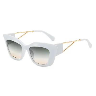 Women Retro Square Cat Eye Shaped Sunglasses UV 400