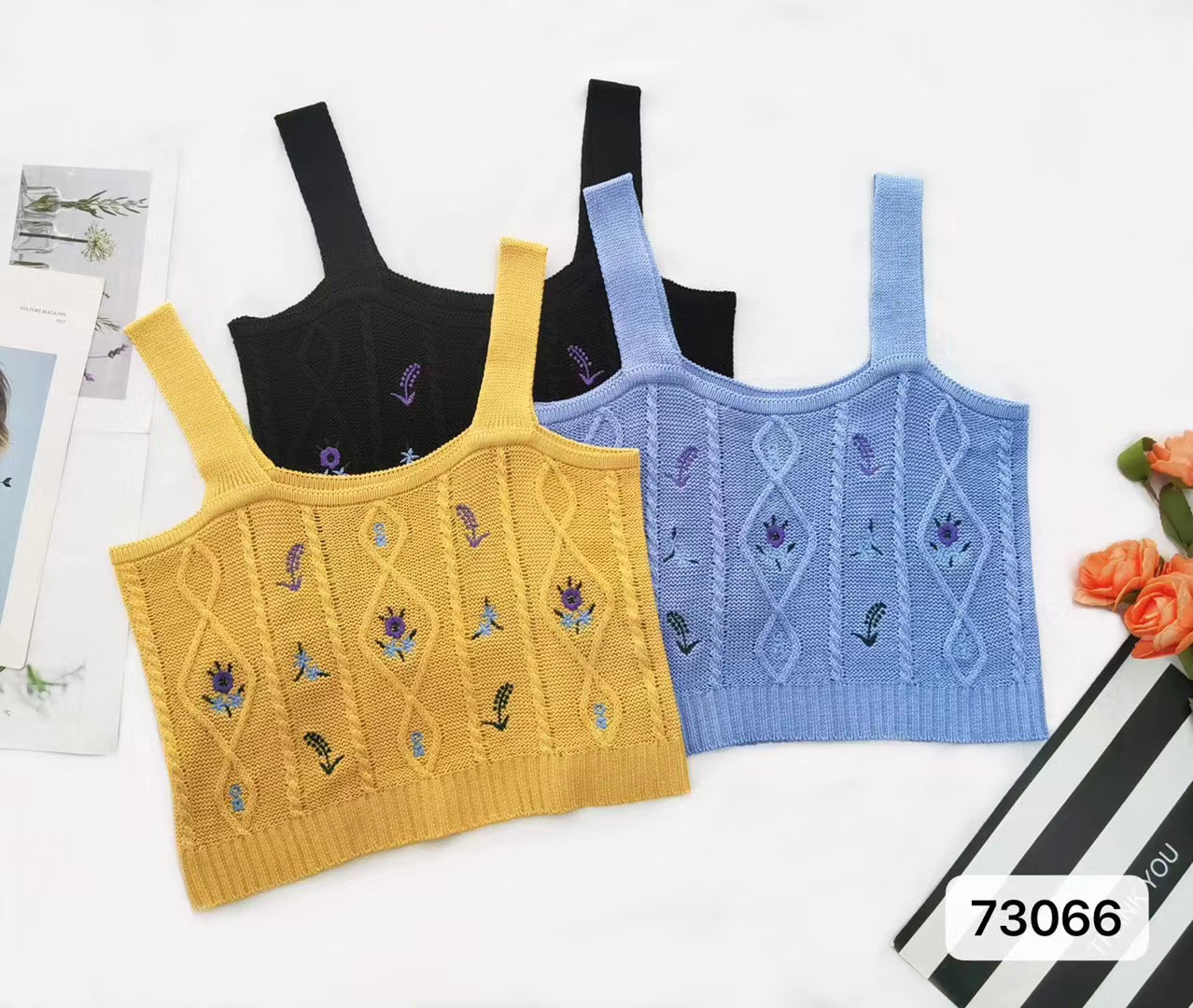 Wholesale Women Summer Sweet Edgy Sleeveless Flower