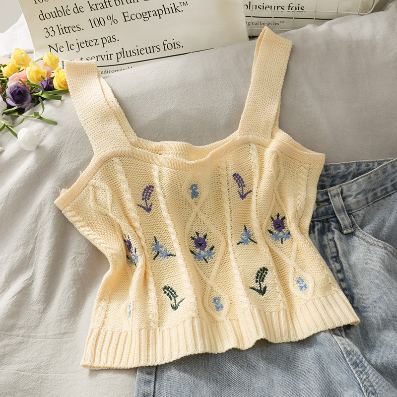 激安アウトレット通販 レディース Wholesale Flower Sleeveless Edgy Sweet Summer Women トップス