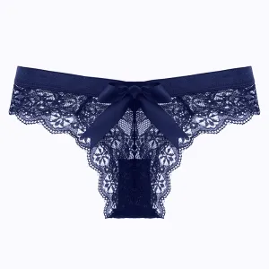 Women Sexy Lace Hollow Out Low Waist Panty