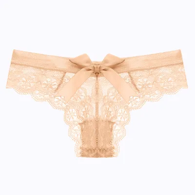 Women Sexy Lace Hollow Out Low Waist Panty