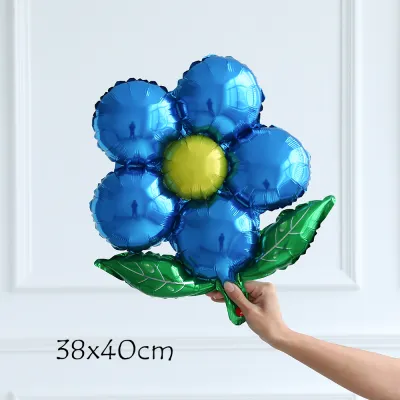Cute Flowers Shape Foil Globes Pink Gifts For Girls Birthday Party Decoration Balloon