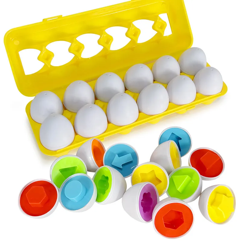 Enlightenment Color Egg Shape Geometric Shape Wisdom Matching Egg Kids Educational Toy