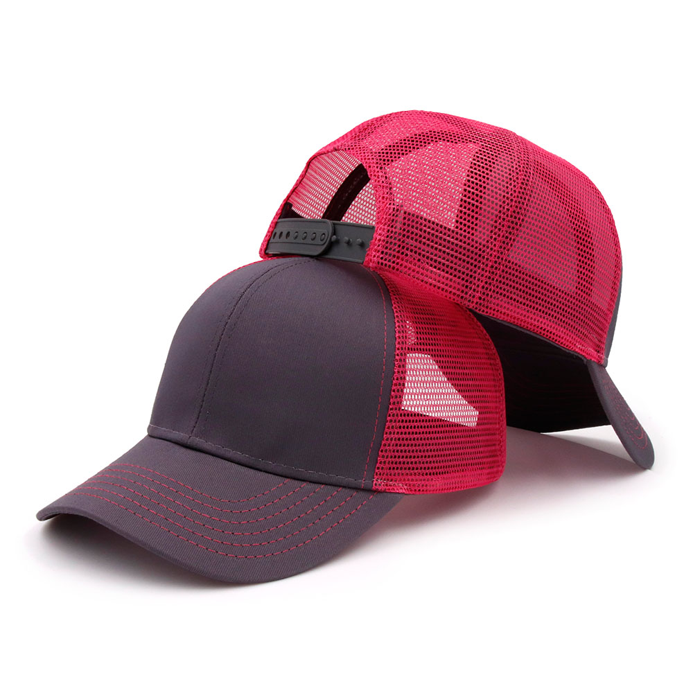 Wholesale Unisex Casual Solid Color Splicing Mesh Cotton Cap