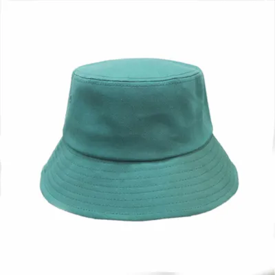 Unisex Simple Solid Color Cotton Sunscreen Bucket Hat