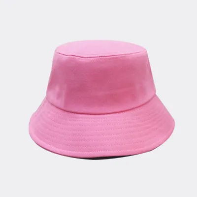 Unisex Simple Solid Color Cotton Sunscreen Bucket Hat