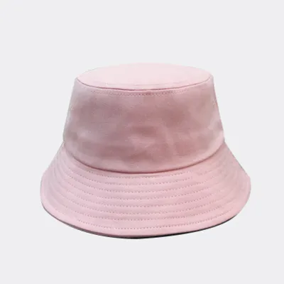 Unisex Simple Solid Color Cotton Sunscreen Bucket Hat