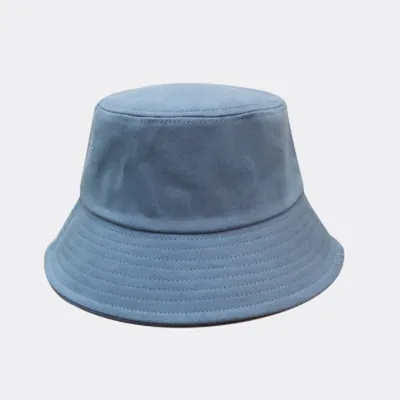Unisex Simple Solid Color Cotton Sunscreen Bucket Hat