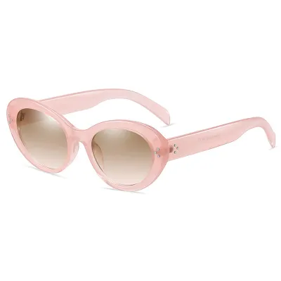 Women Vintage Cat Eye Rivet Sunglasses