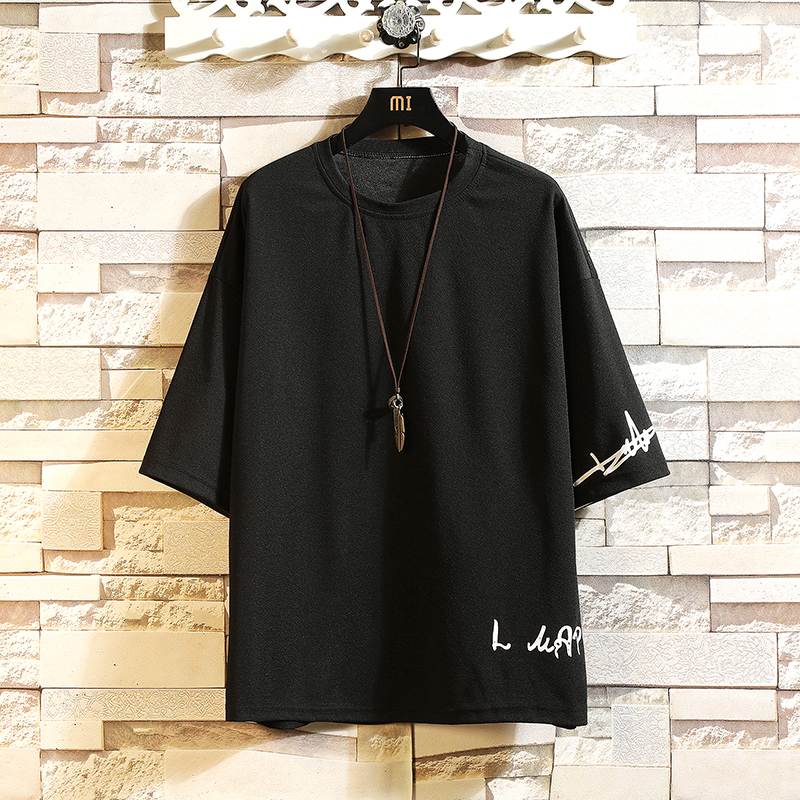 Wholesale Short Sleeve Men Summer Fashion Oversize Round