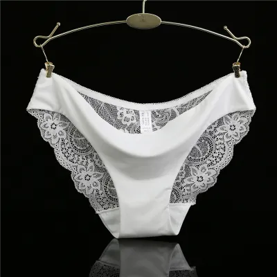 Women Sexy Lace Satin Breathable Comfortable Panty