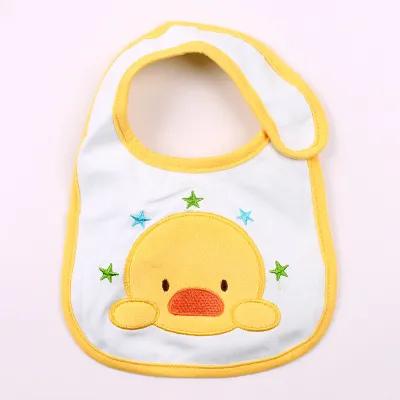 Kids Cute Cartoon Pattern Pure Cotton Three-layer Waterproof Bib Saliva Towel