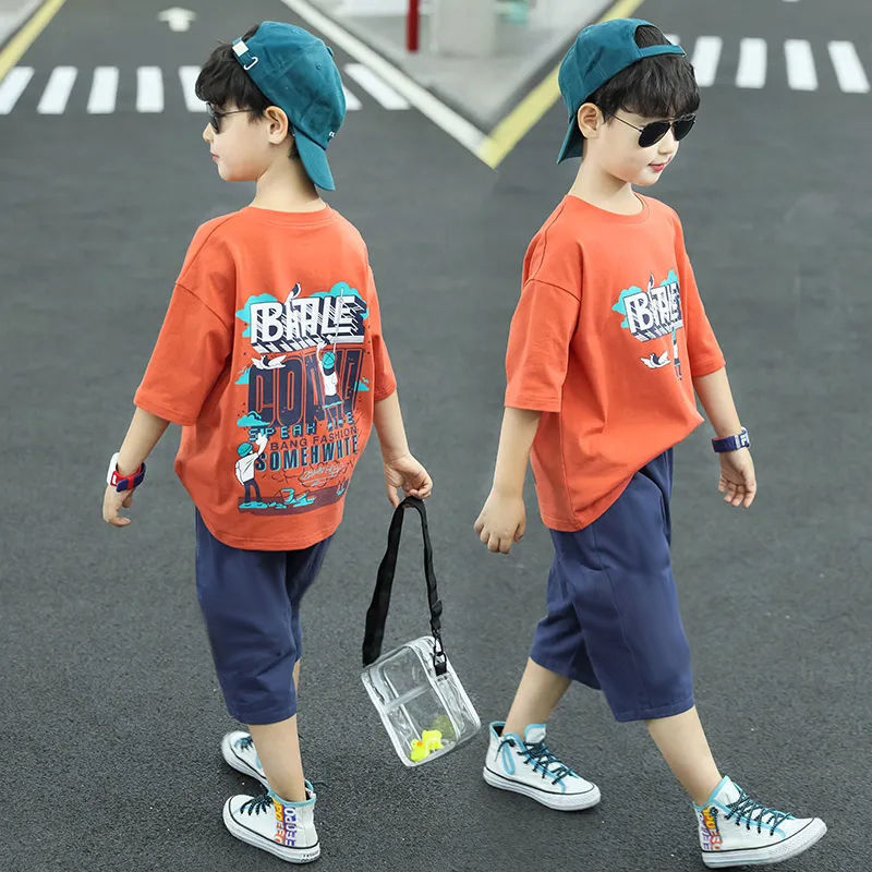 Wholesale Kids Boys Basic Round Neck Short Sleeve T-shirt Wholesale Kids Boys Basic Round Neck Short Sleeve T-shirt