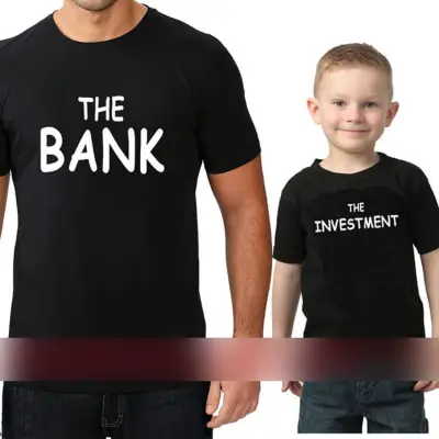 Parent-child Casual Round Neck Short Sleeve Letter Pattern Cotton Loose T-shirt for Kids Family Matching Outfits