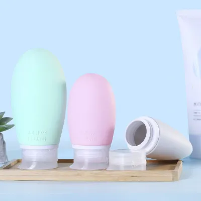 1Pcs Travel Cosmetics Bottles Silica Gel Mini Empty Container Skincare Shower Gel Shampoo Jars Tools