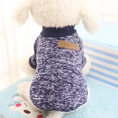 Small Pet Clothes Dogs Cat Cartoon Pattern Soft Knitted Outfit All Seasons