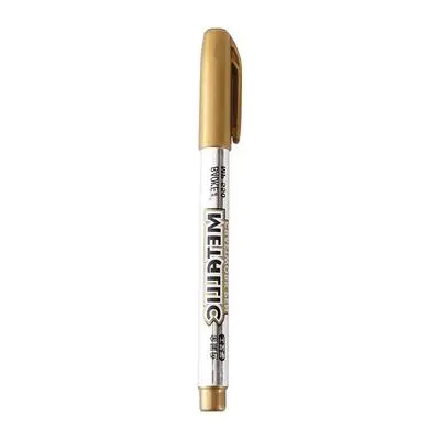 Gold Silver Art Metallic Color DIY Album Scrapbooking Marker Pen Stationery Supplies