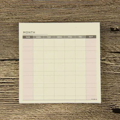 1 Pc Cute Kawaii Weekly Monthly Work Planner Book Diary Memo Pad Stationery Supplies