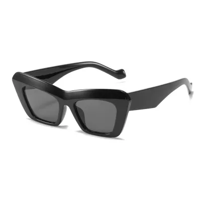 Women Retro Cat Eye Jelly Color Frame Sunglasses
