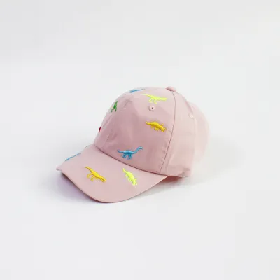 New Kids Cute Cartoon Dinosaur Embroidery Adjustable Beach Baseball Cap