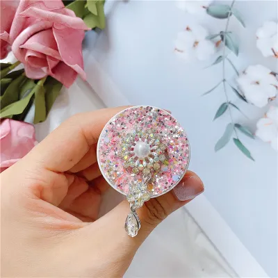 Cute Universal Imitation Pearl Folding Lazy Desktop Phone Ring Holder