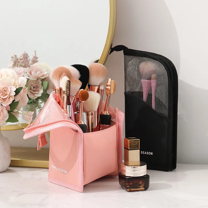 Women Portable Multifunctional Waterproof Hollow Storage Cosmetic Bag