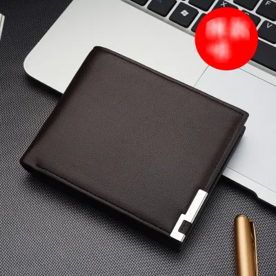 Men Casual Basic Multifunctional Folding Multi-pocket PU Wallet