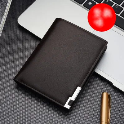 Men Casual Basic Multifunctional Folding Multi-pocket PU Wallet