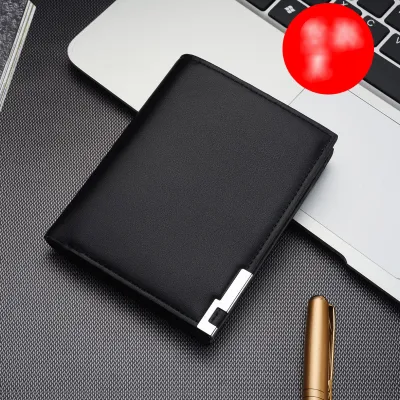 Men Casual Basic Multifunctional Folding Multi-pocket PU Wallet