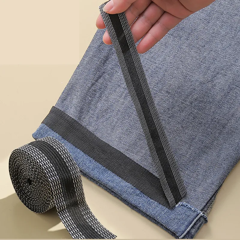 Self-Adhesive Pants Repair Tape Iron On Pants Edge Shorten Apparel Sewing Fabric Diy Sewing Thread